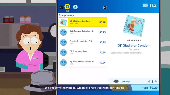 Zakup kondomy w sklepie i przynieś je dziadkowi - Selfie - sekrety w South Park Fractured But Whole - South Park: The Fractured But Whole - poradnik do gry