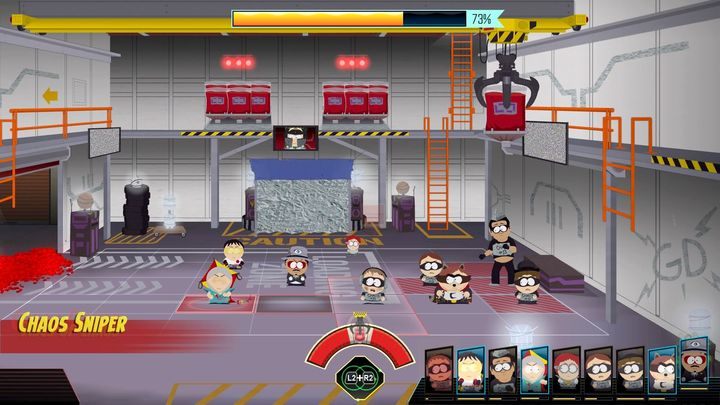 Pilnuj wskaźnika na dole ekranu i unikaj systematycznych ataków oponenta - Potrzebujemy narzędzia, Setki rąk chaosu | Solucja South Park - South Park: The Fractured But Whole - poradnik do gry