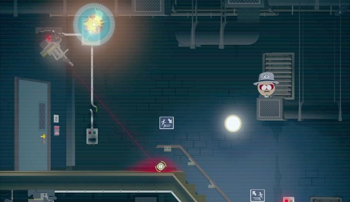 Wyłącz działko po pokonaniu kanału wentylacyjnego - Jak to się zaczęło 4, Cienka biała linia | Solucja South Park Fractured But Whole - South Park: The Fractured But Whole - poradnik do gry