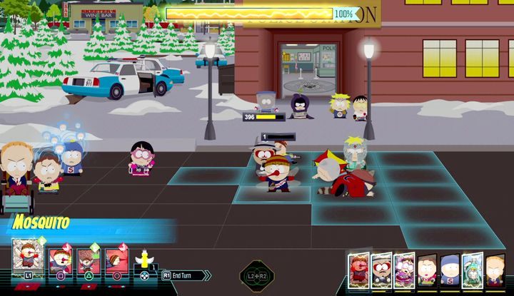 Nie warto trzymać sojuszników skupionych w jednym miejscu - oponenci posiadają wiele ataków obszarowych - Jak to się zaczęło 4, Cienka biała linia | Solucja South Park Fractured But Whole - South Park: The Fractured But Whole - poradnik do gry