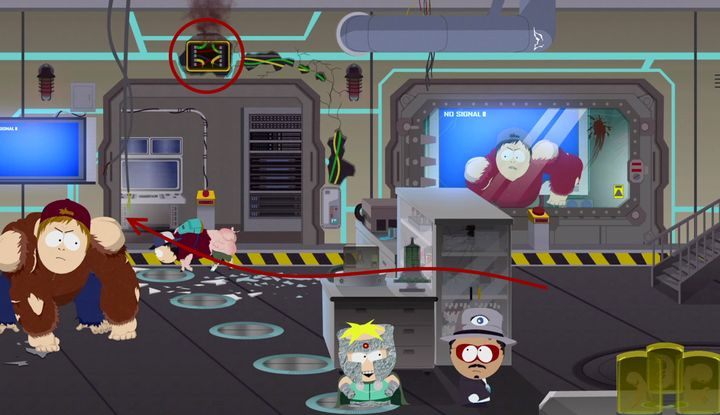 W następnej sali czekają na ciebie zmutowani szóstkoklasiści - Wielkodupność doktora Mephesto | Solucja South Park Fractured But Whole - South Park: The Fractured But Whole - poradnik do gry