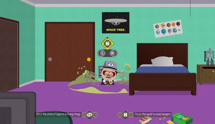 By to zrobić, musisz rzucić pierdem w kratkę wentylacji, gdzie zwierz się chowa i następnie szybko użyć Czasopierdu Pauzy, by móc go pochwycić podczas ucieczki do drugiej kratki - Miłosny terapeuta, Wojny terapeutyczne | Zadania poboczne - South Park: The Fractured But Whole - poradnik do gry