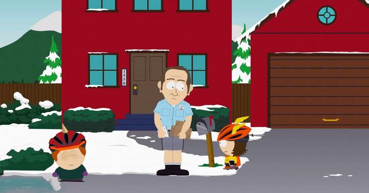 Listonosz - pomóż mu otworzyć skrzynkę, a zrobi z tobą zdjęcie. Podobnych sytuacji spotkasz w grze wiele. - SZOPstagram | Opis przejścia - Zadania główne - South Park: The Fractured But Whole - poradnik do gry