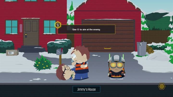 Oponenta, który się tobą nie interesuje możesz zaatakować z zaskoczenia pierdem - Towarzysze Super-Craig i Człowiek latawiec | Opis przejścia - Zadania główne - South Park: The Fractured But Whole - poradnik do gry