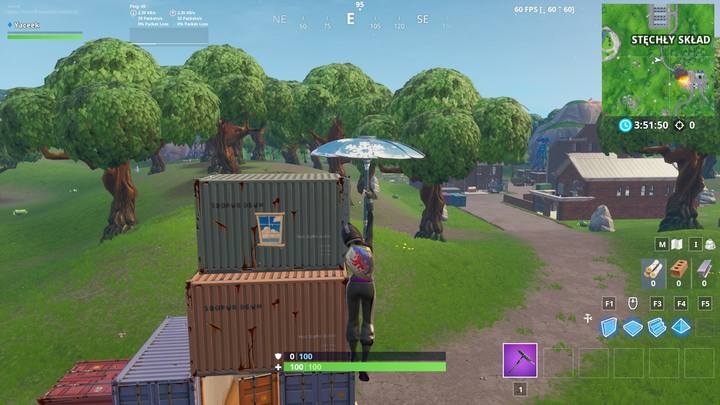 Wyzwanie to jest częścią prestiżu wyzwań z serii Maluj ile wlezie - Przeszukaj skrzynie w kontenerach z oknami | Wyzwanie sezonu 10 Fortnite - Fortnite: Battle Royale - poradnik do gry