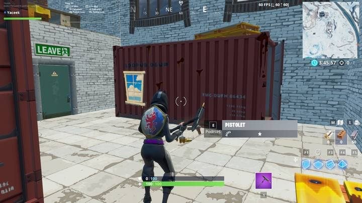 Piąty, a zarazem ostatni kontener znajduje się w fabryce, w zachodniej części mapy - Przeszukaj skrzynie w kontenerach z oknami | Wyzwanie sezonu 10 Fortnite - Fortnite: Battle Royale - poradnik do gry