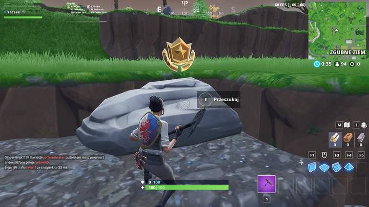 Kolejnym krokiem jest udanie się do omawianego miejsca, które znajduje się między Słonymi Strzechami, a Zgubnymi Ziemiami - Wyzwanie - Przeszukaj miejsce z drogowskazem (Rozdroża Rupieci) - Fortnite: Battle Royale - poradnik do gry