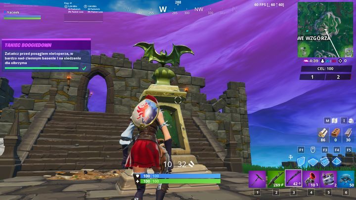 Wyzwanie to ukazuje się w dwóch grupach - normalnych oraz prestiż - Zatańcz przed posągiem nietoperza | Wyzwanie sezonu 10 Fortnite - Fortnite: Battle Royale - poradnik do gry