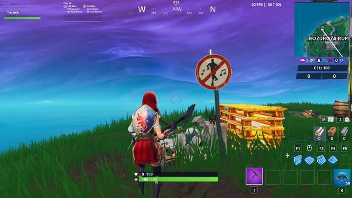 Po pierwsze - nieważne które znaki zniszczysz i czy zrobisz to w jednym meczu - Zniszcz znaki zakazu tańca | Wyzwanie sezonu 10 Fortnite - Fortnite: Battle Royale - poradnik do gry