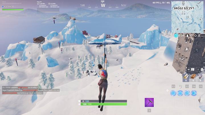 Samo zadanie jest bardzo łatwe - Wyzwania Fortnite - Zatańcz między trzema lodowymi rzeźbami - Fortnite: Battle Royale - poradnik do gry