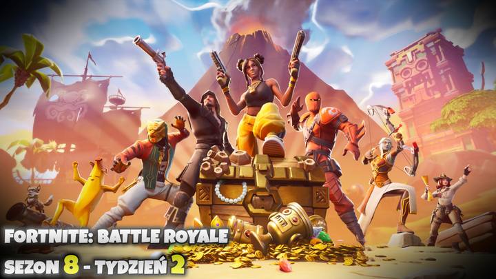 Drugi tydzień w sezonie ósmym zawiera siedem wyzwań, czyli standardowo - Sezon 8 Tydzień 2 w Fortnite Battle Royale - Mapa i wyzwania - Fortnite: Battle Royale - poradnik do gry