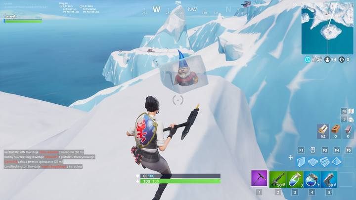 Zimne gnomy zostały rozsiane po lodowej/zimowej części mapy - Wyzwanie Fortnite - Przeszukaj zimne gnomy - Fortnite: Battle Royale - poradnik do gry