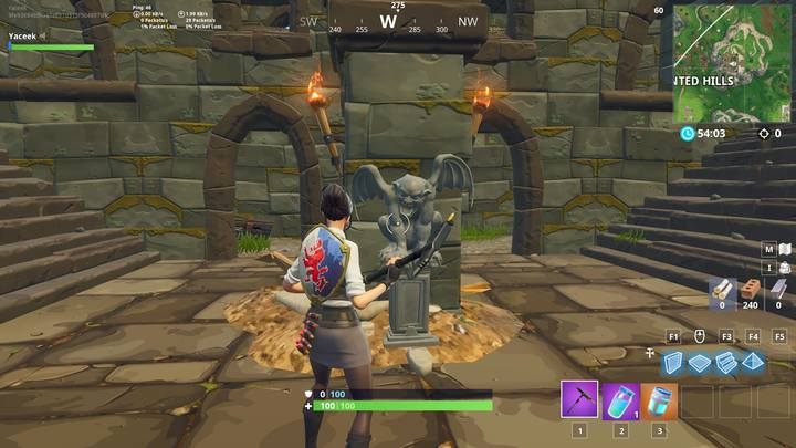 Gargulec schowany w zamczysku niedaleko Widmowych Wzgórz. - Koszmarów Czar (Fortnitemares) w Fortnite Battle Royale - Fortnite: Battle Royale - poradnik do gry