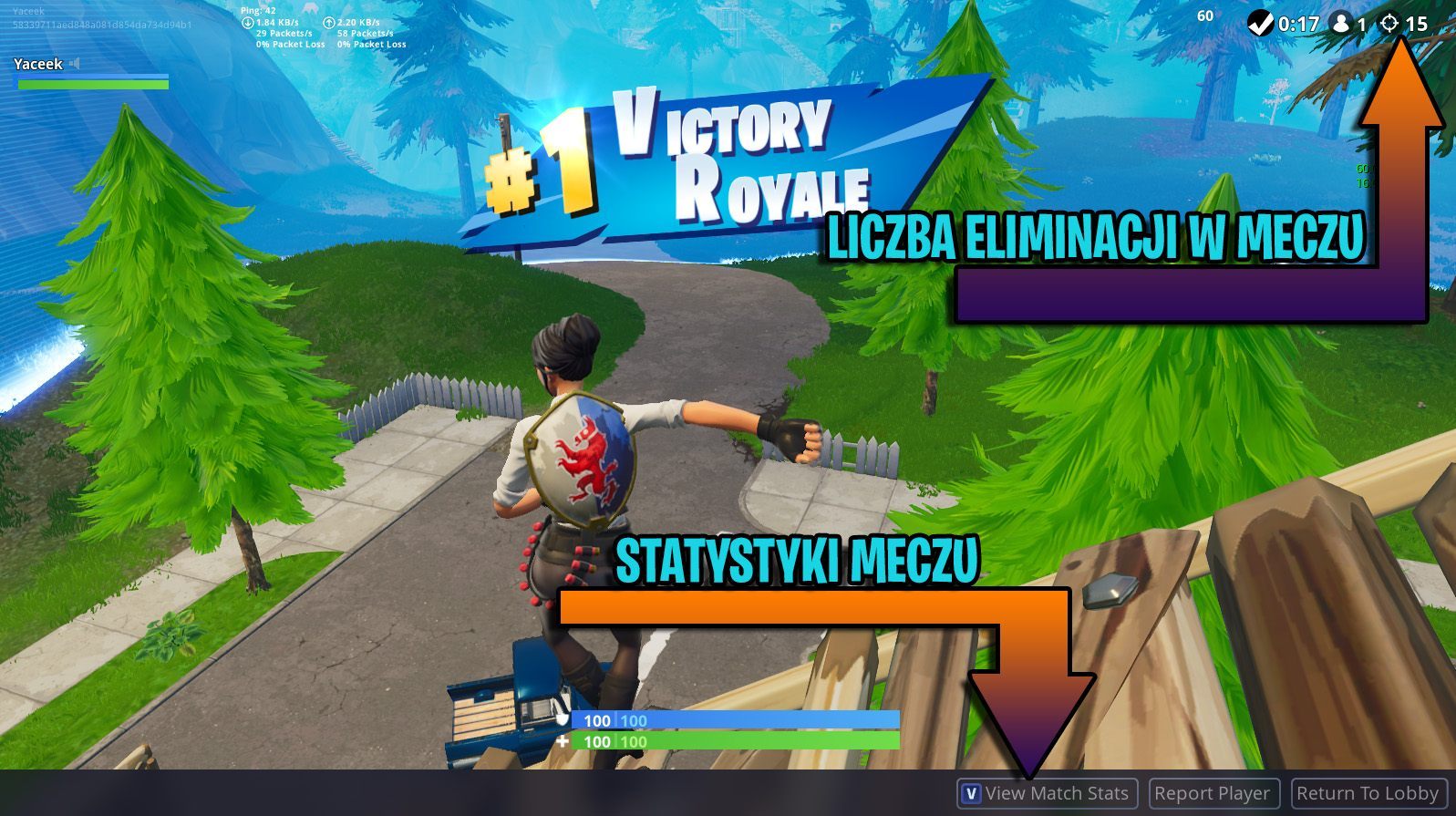 Nowy ekran Królewskiego Zwycięstwa. - Jak grać na koniec meczu, żeby wygrać w Fortnite Battle Royale? - Fortnite: Battle Royale - poradnik do gry