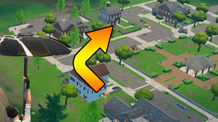 Na początku udaj się do domku widocznego na obrazku - Mapa Sezon 6 tydzień 6 - Wyzwania Fortnite Battle Royale - Fortnite: Battle Royale - poradnik do gry