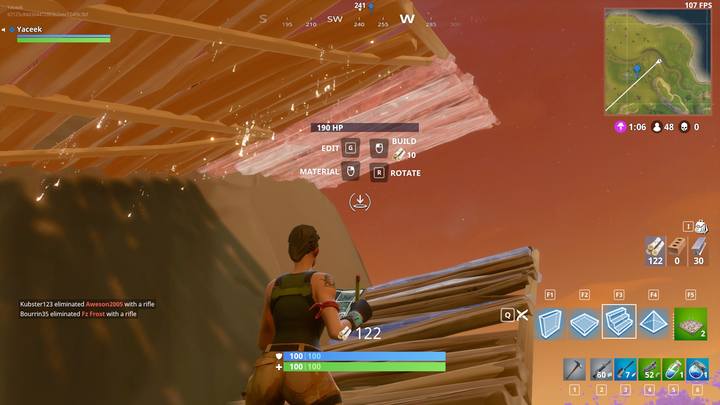 Tak jak w poprzednich przypadkach kluczem do sukcesu podczas używania tej techniki jest oczywiście powtarzanie jej aż do momentu uzyskania pożądanego efektu - Budowanie dla zaawansowanych w Fortnite Battle Royale - Fortnite: Battle Royale - poradnik do gry