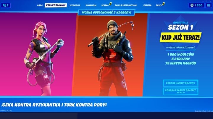 Sam karnet bojowy podzielony został na 100 poziomów, gdzie każdy z nich gwarantuje nagrodę - Karnet bojowy i skórki w rozdziale 2 Fortnite - Fortnite: Battle Royale - poradnik do gry