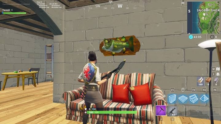 Szóste trofeum znajduje się w Butnym Brzegu, w piwnicy domu wysuniętego najdalej na południe - Wyzwanie - Zatańcz z trofeum wędkarskim - Fortnite: Battle Royale - poradnik do gry