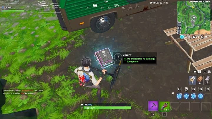 Fortbajt #14 znajdziesz na parkingu kamperów - a dokładniej w miejscu pokazanym na obrazku powyżej - Fortbajty - lokalizacja i mapa | Fortnite Battle Royale - Fortnite: Battle Royale - poradnik do gry