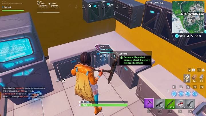 Fortbajt #43 ukryty został w Neo-Wykrzywionych, a dokładnie w stoisku z bananami - Fortbajty - lokalizacja i mapa | Fortnite Battle Royale - Fortnite: Battle Royale - poradnik do gry