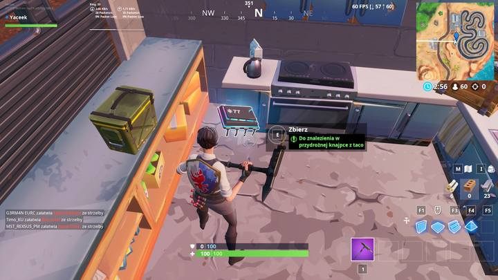 Fortbajt #77 znajduje się w knajpce taco, niedaleko toru wyścigowego we wschodniej części mapy - Fortbajty - lokalizacja i mapa | Fortnite Battle Royale - Fortnite: Battle Royale - poradnik do gry