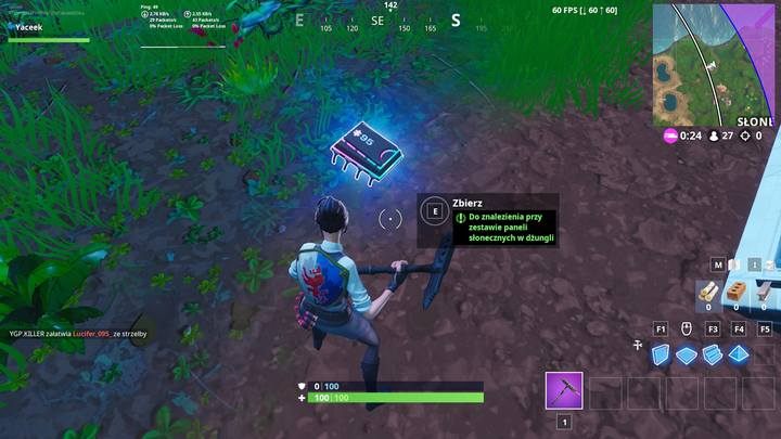 Fortbajt #95 znajduje się przy panelach słonecznych w dżungli, czyli na północny-zachód od Słonecznych Stopni - Fortbajty - lokalizacja i mapa | Fortnite Battle Royale - Fortnite: Battle Royale - poradnik do gry