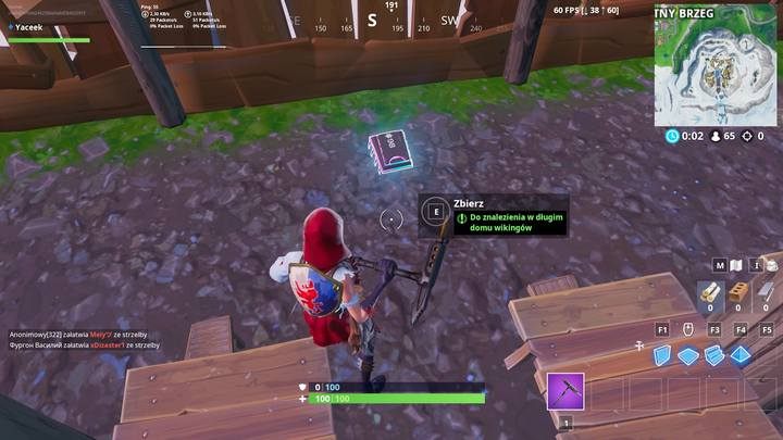 Fortbajt #98 znajduje się w największym budynku wikingów, na górze niedaleko Butnego Brzegu - Fortbajty - lokalizacja i mapa | Fortnite Battle Royale - Fortnite: Battle Royale - poradnik do gry