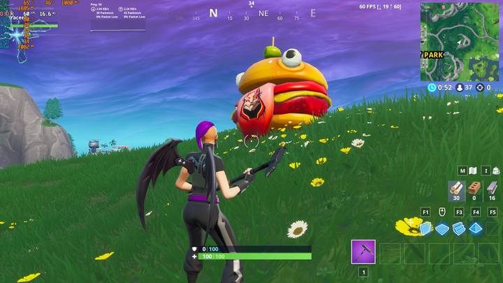 Na początku wspomnieć trzeba, że nie musisz wykonywać tego zadania chronologicznie, dlatego nie jest ważne to, czy najpierw odwiedzisz Durr Burgera, czy dinozaura - Odwiedź głowę Durr Burgera, dinozaura i posąg | Wyzwanie sezonu 10 Fortnite - Fortnite: Battle Royale - poradnik do gry