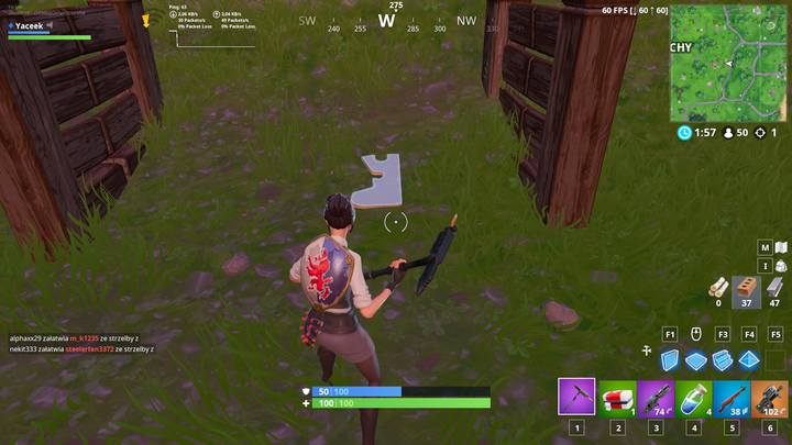 Czwarty kawałek znajduje się pod mostem, na wschód od Słonych Strzech - Wyzwanie - Znajdź kawałki układanki - Fortnite: Battle Royale - poradnik do gry