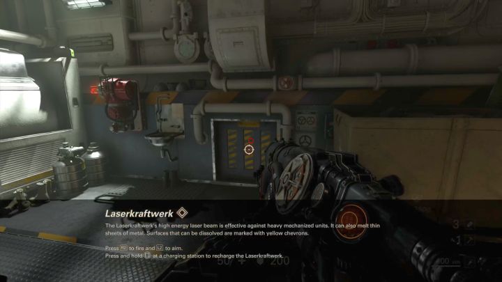 Zniszcz kratkę przy pomocy nowej broni. - Sygnał | Rozdział 1 - Zjednoczenie | Opis przejścia | Wolfenstein II - Wolfenstein II: The New Colossus - poradnik do gry