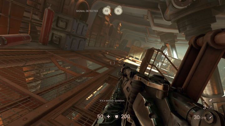 Jeden z dwóch tutejszych dowódców. - Sygnał | Rozdział 1 - Zjednoczenie | Opis przejścia | Wolfenstein II - Wolfenstein II: The New Colossus - poradnik do gry