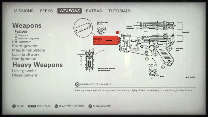 Warto wyposażyć broń w tłumik. - Podziemna stacja kolejowa | Roswell | Solucja Wolfenstein II: The New Colossus - Wolfenstein II: The New Colossus - poradnik do gry