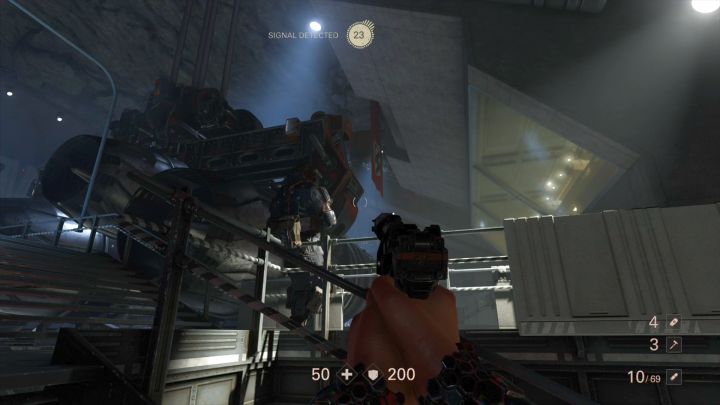 Przeciwników nie ma tutaj wielu, jednak część z nich jest dobrze ukryta. - Podziemna stacja kolejowa | Roswell | Solucja Wolfenstein II: The New Colossus - Wolfenstein II: The New Colossus - poradnik do gry