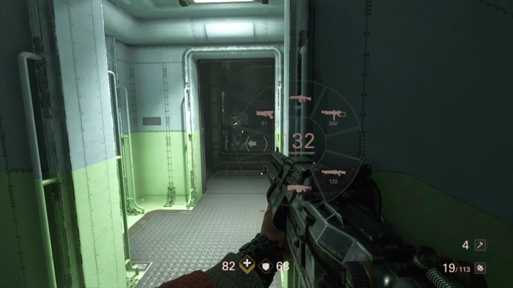 Schockhammer doskonale radzi sobie ze wszystkimi przeciwnikami, w tym SuperSoldatami. - Rakietowy pociąg | Roswell | Solucja Wolfenstein II: The New Colossus - Wolfenstein II: The New Colossus - poradnik do gry