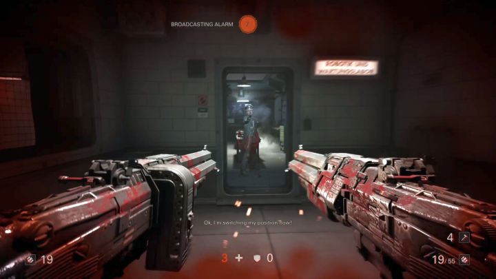 Wreszcie można załatwić dowódcę wroga. - Winda i hangar | Roswell | Solucja Wolfenstein II: The New Colossus - Wolfenstein II: The New Colossus - poradnik do gry