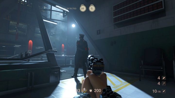 Pierwszego z dwóch Dowódców nie sposób przegapić. - Winda i hangar | Roswell | Solucja Wolfenstein II: The New Colossus - Wolfenstein II: The New Colossus - poradnik do gry