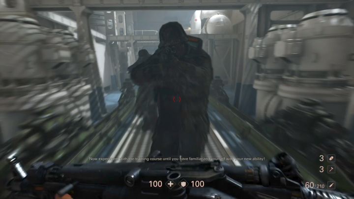 Podczas kilkuminutowego szkolenia dowiesz się, jak skutecznie korzystać z danego usprawnienia. - Usprawnienia | Nowa skóra | Solucja Wolfenstein II: The New Colossus - Wolfenstein II: The New Colossus - poradnik do gry