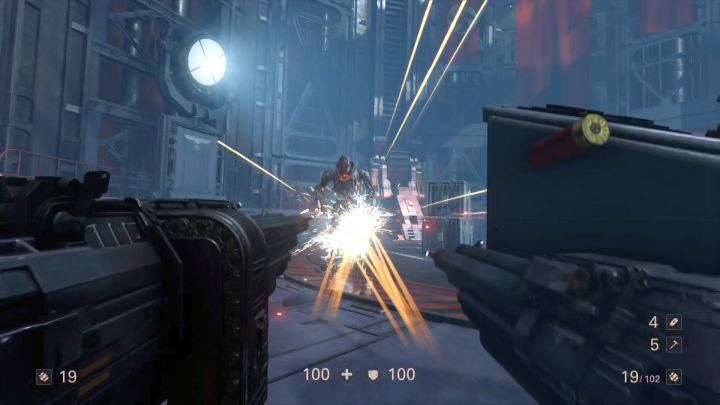 Do walki z UberSoldatami wykorzystać możesz strzelbę (Schockhammer). - Zdobycie informacji o Nowym Orleanie | Nowa skóra | Solucja Wolfenstein II - Wolfenstein II: The New Colossus - poradnik do gry