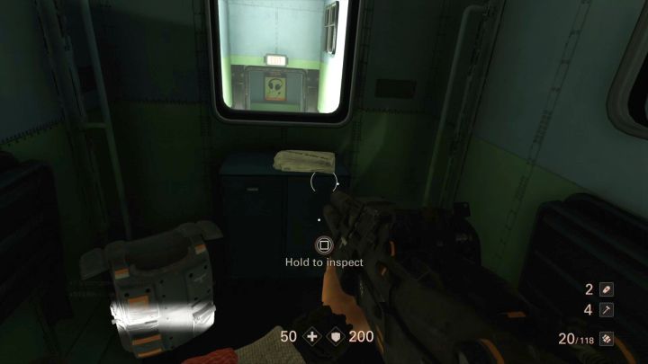 Jeden z dwóch tutejszych tekstów. - Rakietowy pociąg | Sekrety | Rozdział 4 - Roswell | Sekrety Wolfenstein II - Wolfenstein II: The New Colossus - poradnik do gry