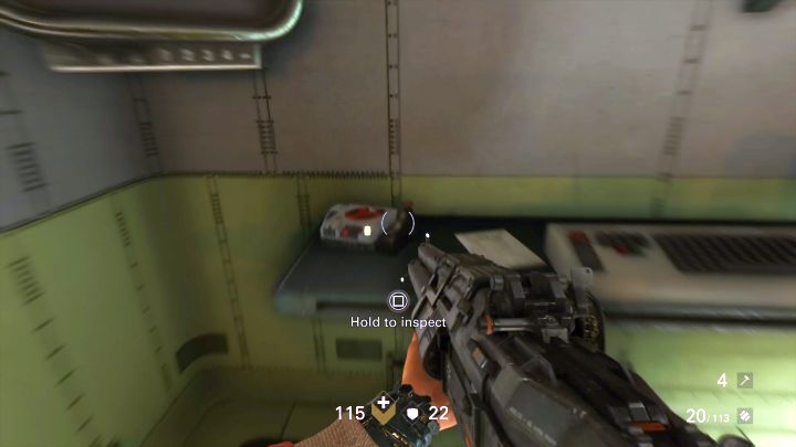 Drugi i ostatni przedmiot, który można tutaj zebrać. - Rakietowy pociąg | Sekrety | Rozdział 4 - Roswell | Sekrety Wolfenstein II - Wolfenstein II: The New Colossus - poradnik do gry