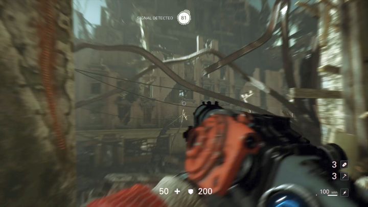 Zestrzelenie drona aktywuje alarm, jednak wrogów nie będzie tutaj zbyt wielu. - Centrum | Manhattan | Solucja Wolfenstein II: The New Colossus - Wolfenstein II: The New Colossus - poradnik do gry