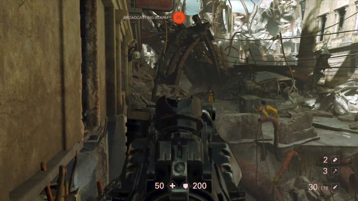 Dowódcy lubią kryć się po kątach, wydłużając działanie alarmu. - Centrum | Manhattan | Solucja Wolfenstein II: The New Colossus - Wolfenstein II: The New Colossus - poradnik do gry