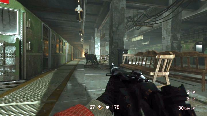 Kampfhundy nie stanowią większego zagrożenia, lecz są irytujące. - Metro | Manhattan | Solucja Wolfenstein II: The New Colossus - Wolfenstein II: The New Colossus - poradnik do gry