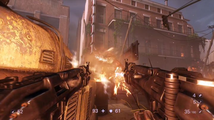 Jeden z wielu SuperSoldatów, z którymi przyjdzie ci tu walczyć. - Ratowanie Hortona | Nowy Orlean | Solucja Wolfenstein II: The New Colossus - Wolfenstein II: The New Colossus - poradnik do gry