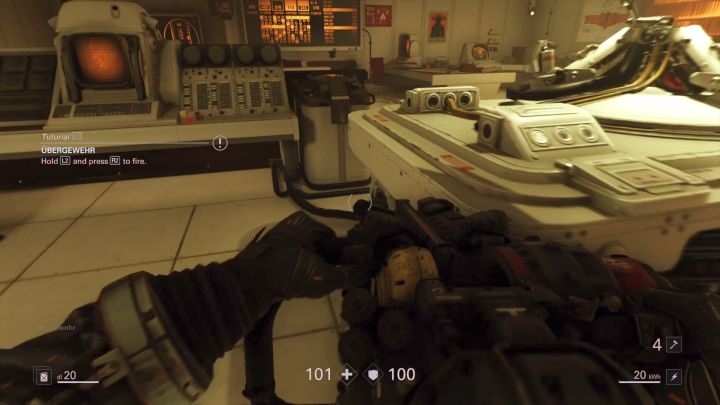 Ubergewehr to bezapelacyjnie najmocniejsza broń w grze. - Powierzchnia | Wenus | Solucja Wolfenstein II: The New Colossus - Wolfenstein II: The New Colossus - poradnik do gry