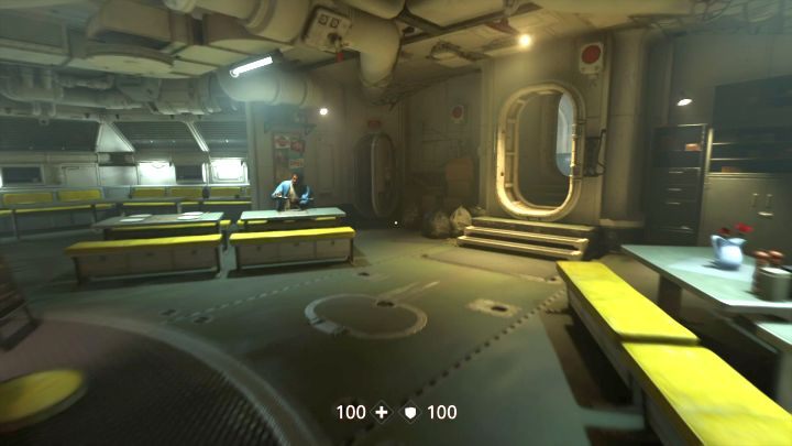 Paris Jack siedzący w kantynie. - Zagubiony w morzu | Solucja Wolfenstein II: The New Colossus - Wolfenstein II: The New Colossus - poradnik do gry