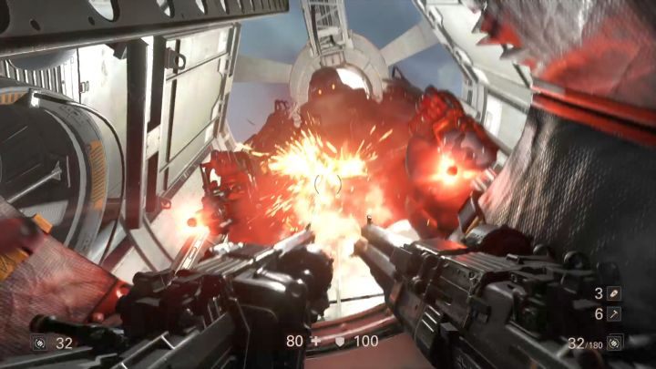 Do walki z SuperSoldatem na kapsule najlepiej wykorzystać strzelbę. - Ausmerzer | Solucja Wolfenstein II: The New Colossus - Wolfenstein II: The New Colossus - poradnik do gry