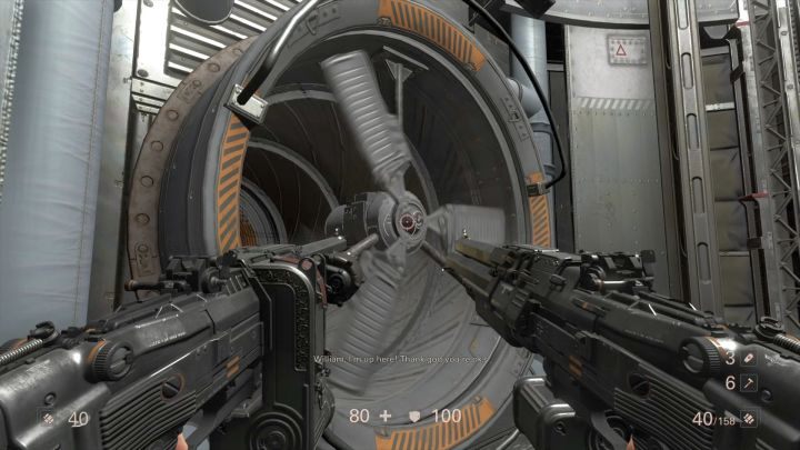 By kontynuować, musisz zniszczyć ten wentylator. - Ausmerzer | Solucja Wolfenstein II: The New Colossus - Wolfenstein II: The New Colossus - poradnik do gry
