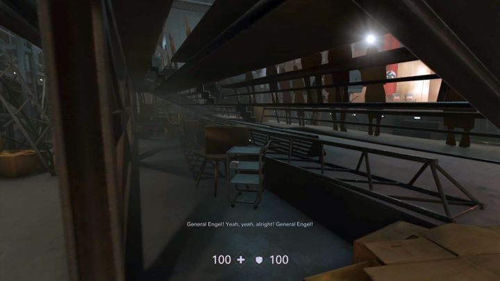 Przejście idące pod widownią. - Frau Engel | Zakończenie Epilog | Solucja Wolfenstein II: The New Colossus - Wolfenstein II: The New Colossus - poradnik do gry