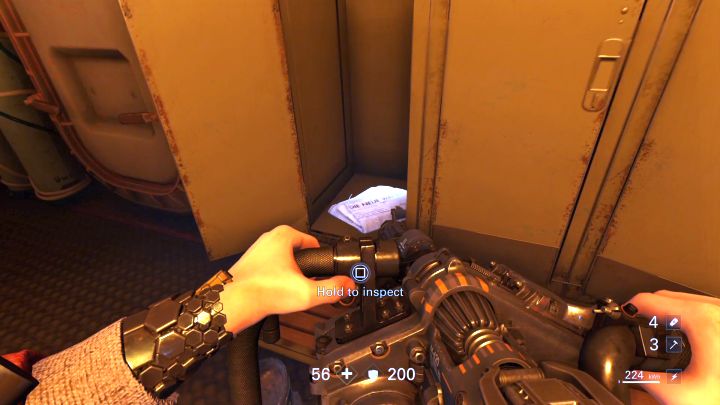 Tekst #52. - Poklad Młota Ewy i powrót do sekcji F | Rozdział III - Stare sekrety - Wolfenstein II: The New Colossus - poradnik do gry